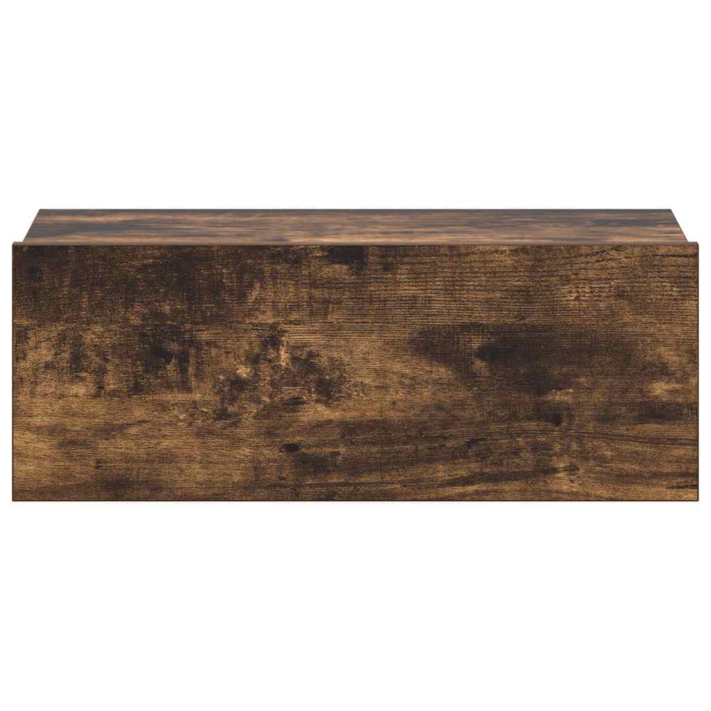 vidaXL Hängender Nachttisch Räuchereiche 40x30x15 cm Holzwerkstoff
