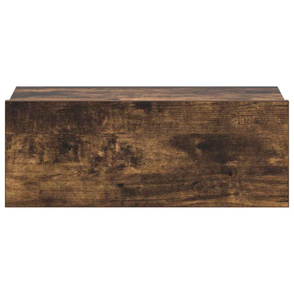 vidaXL Hängender Nachttisch Räuchereiche 40x30x15 cm Holzwerkstoff