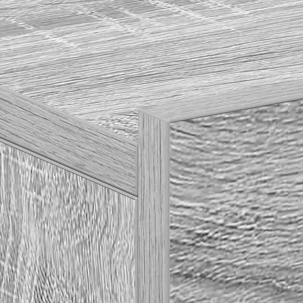 vidaXL Hängender Nachttisch Grau Sonoma 40x30x15 cm Holzwerkstoff