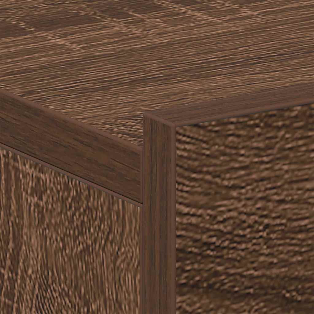 vidaXL Hängende Nachttische 2 Stk Braun Eiche 40x30x15cm Holzwerkstoff