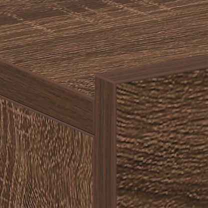 vidaXL Hängende Nachttische 2 Stk Braun Eiche 40x30x15cm Holzwerkstoff