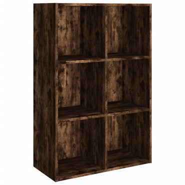 vidaXL Bücherregal/Sideboard Räuchereiche 66x30x98 cm Holzwerkstoff