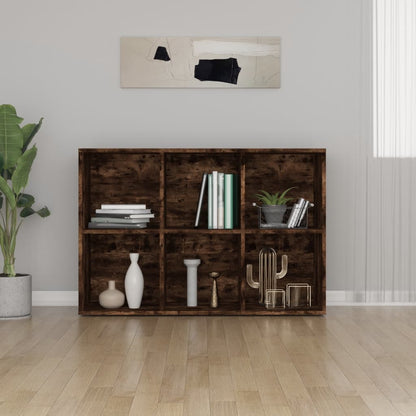 vidaXL Étagère à livres/buffet chêne fumé 66x30x98 cm bois d'ingénierie