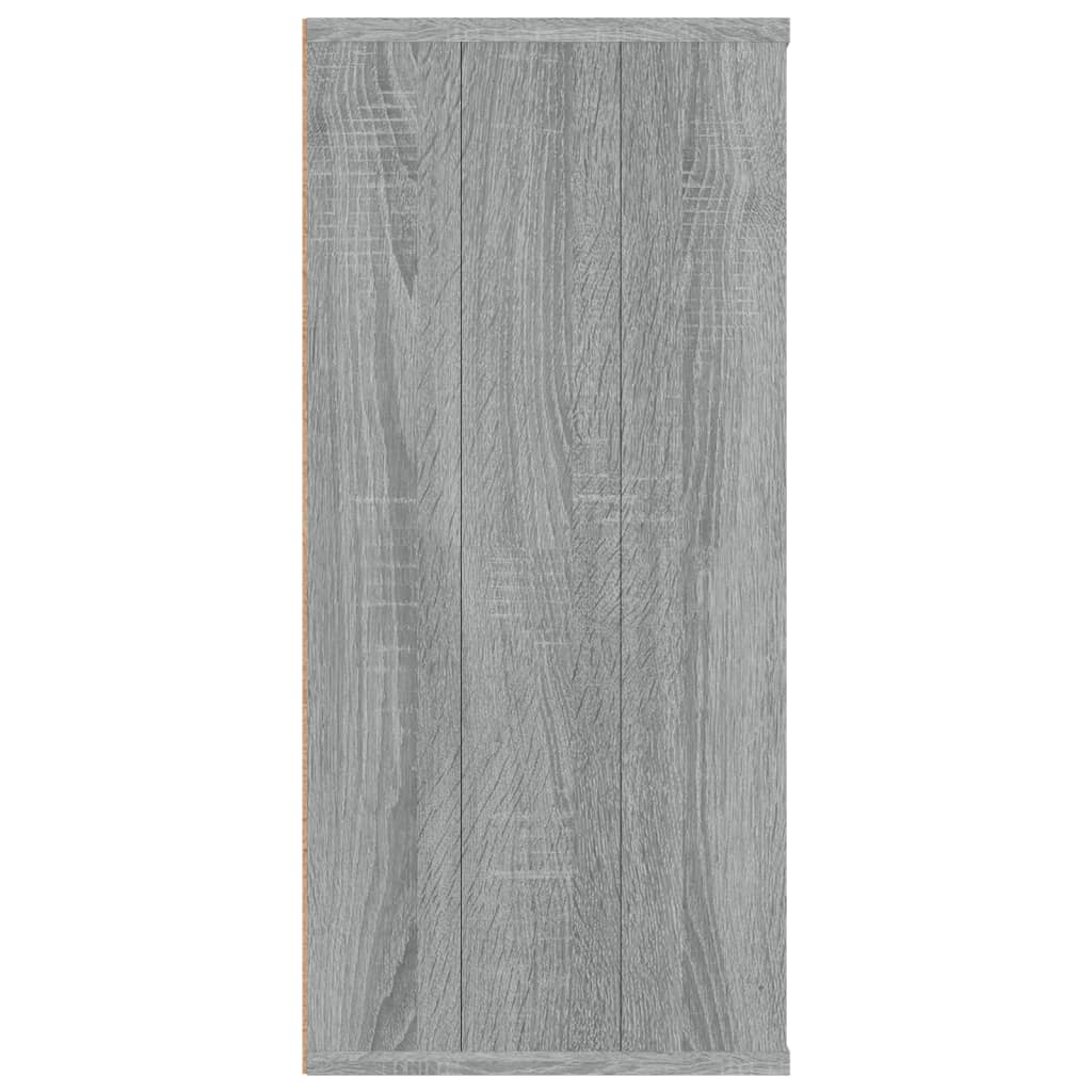 vidaXL Bücherregal/Sideboard Grau Sonoma 66x30x98 cm Holzwerkstoff