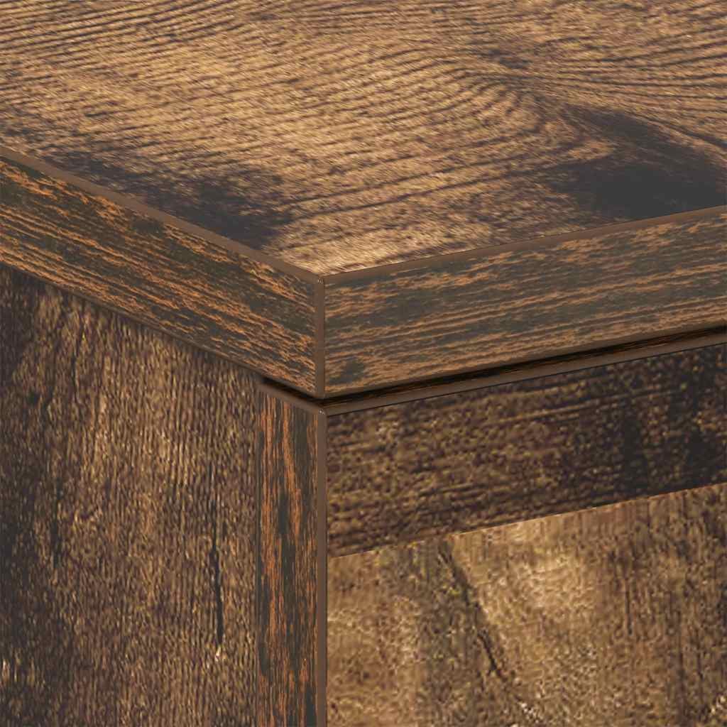 vidaXL Nachttisch Räuchereiche 38x35x56 cm Holzwerkstoff