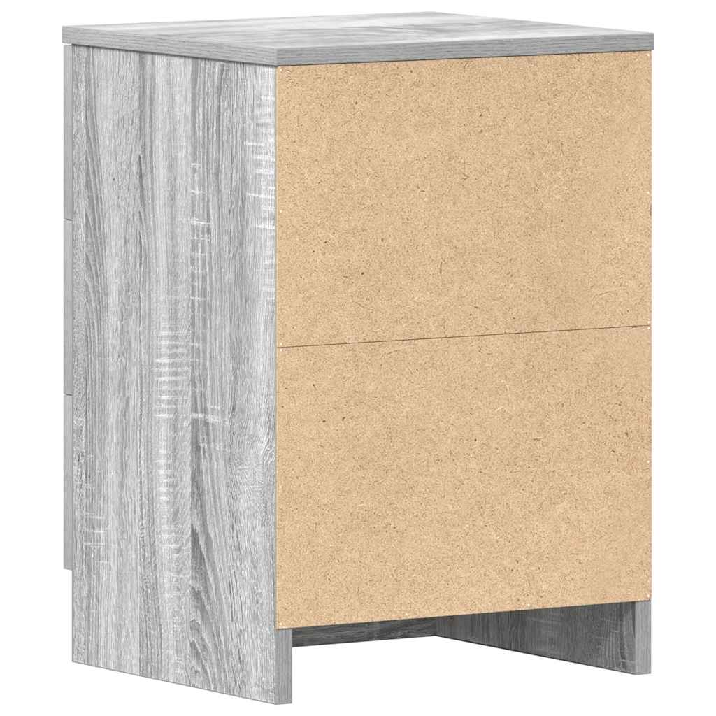 vidaXL Nachttisch Grau Sonoma 38x35x56 cm Holzwerkstoff
