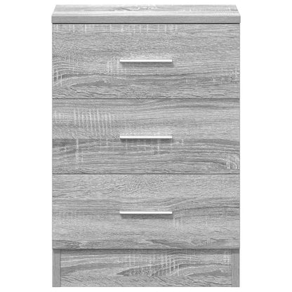 vidaXL Nachttische 2 Stk. Grau Sonoma 38x35x56 cm Holzwerkstoff