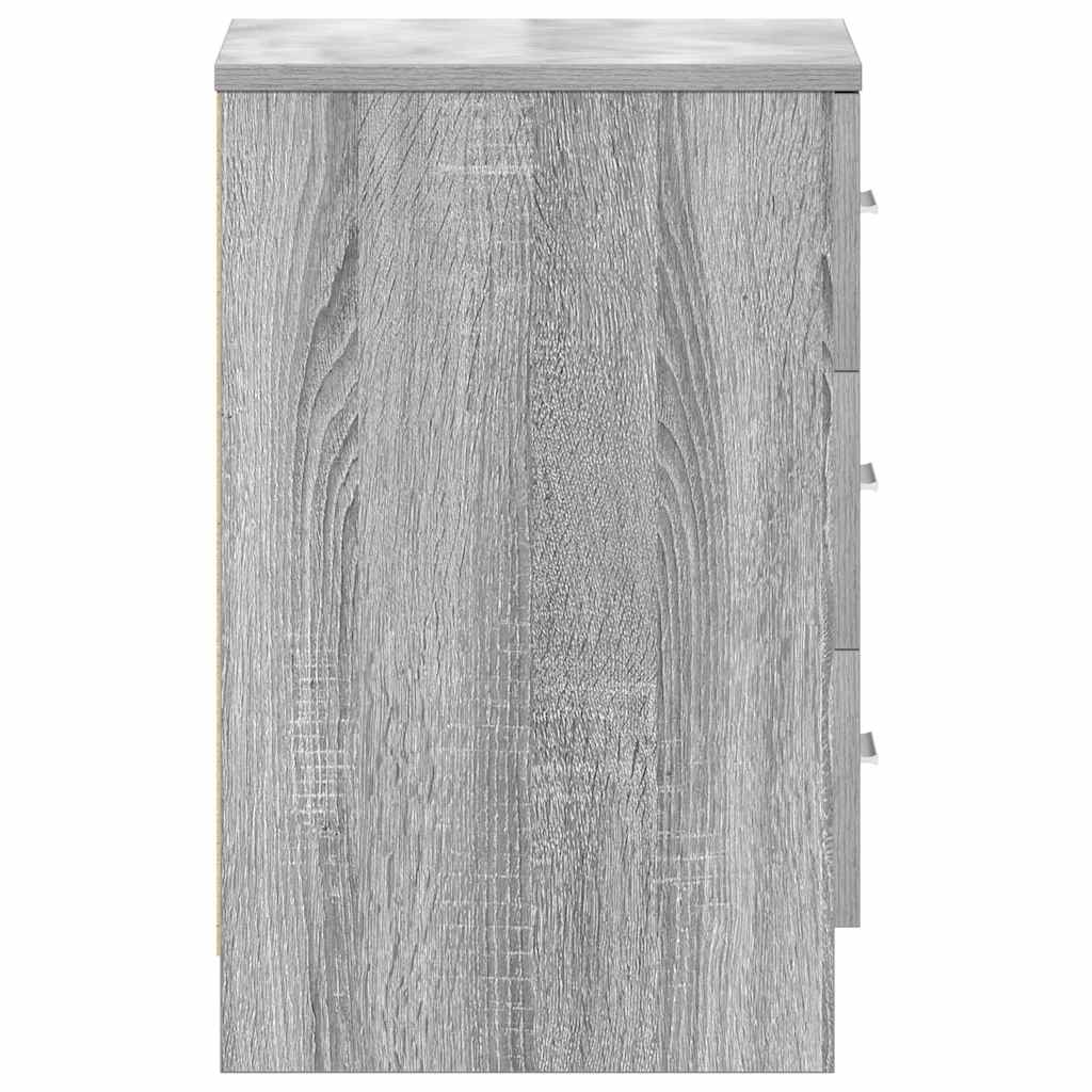 vidaXL Nachttische 2 Stk. Grau Sonoma 38x35x56 cm Holzwerkstoff