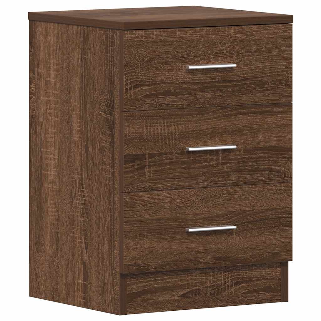 vidaXL Nachttisch Braun Eichen-Optik 38x35x56 cm Holzwerkstoff