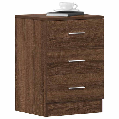 vidaXL Nachttisch Braun Eichen-Optik 38x35x56 cm Holzwerkstoff