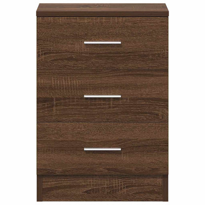vidaXL Nachttisch Braun Eichen-Optik 38x35x56 cm Holzwerkstoff