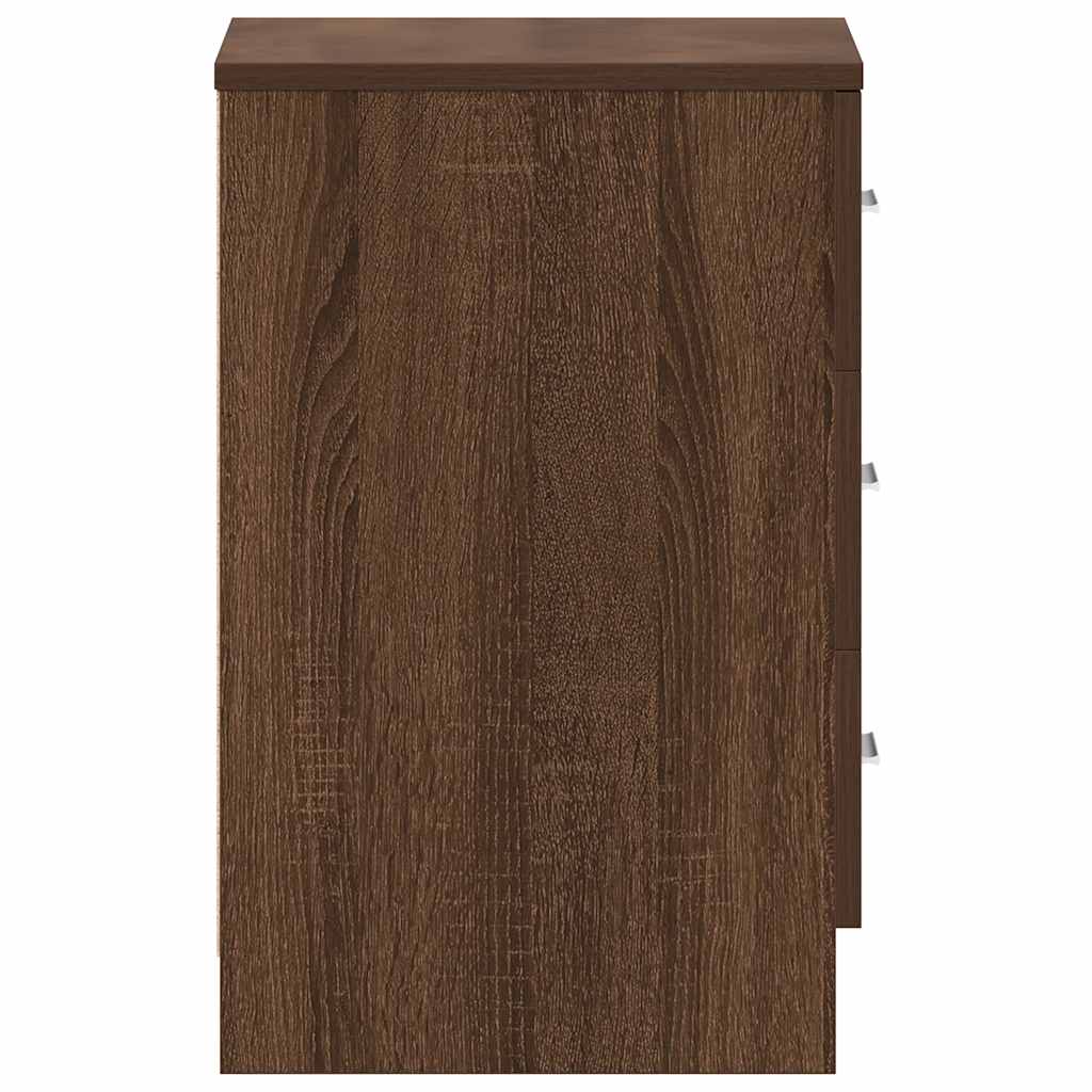 vidaXL Nachttisch Braun Eichen-Optik 38x35x56 cm Holzwerkstoff