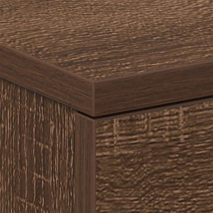 vidaXL Nachttisch Braun Eichen-Optik 38x35x56 cm Holzwerkstoff