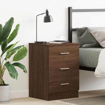vidaXL Nachttisch Braun Eichen-Optik 38x35x56 cm Holzwerkstoff