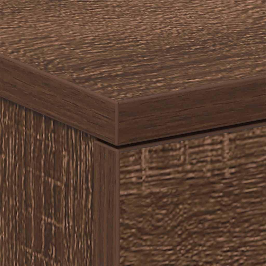 vidaXL Tables de chevet 2 pcs Aspect chêne marron 38x35x56 cm Bois d'ingénierie