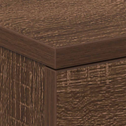 vidaXL Tables de chevet 2 pcs Aspect chêne marron 38x35x56 cm Bois d'ingénierie