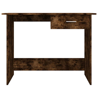 vidaXL Bureau chêne fumé 100x50x76 cm bois d'ingénierie