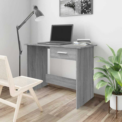 vidaXL Bureau Gris Sonoma 100x50x76 cm Bois d'ingénierie