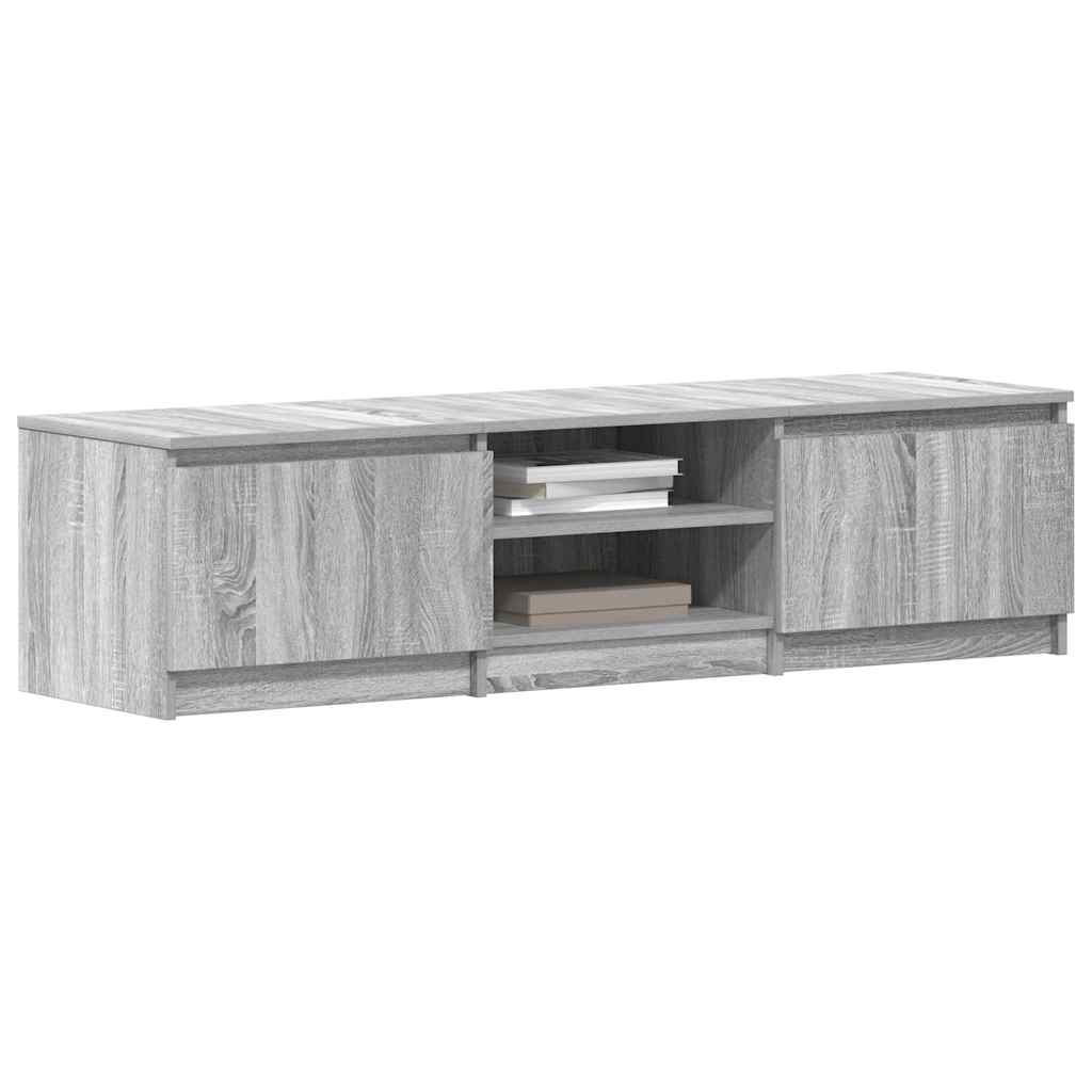 vidaXL Meuble TV Gris Sonoma 140x40x35,5 cm Aggloméré