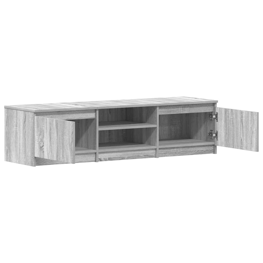 vidaXL Meuble TV Gris Sonoma 140x40x35,5 cm Aggloméré
