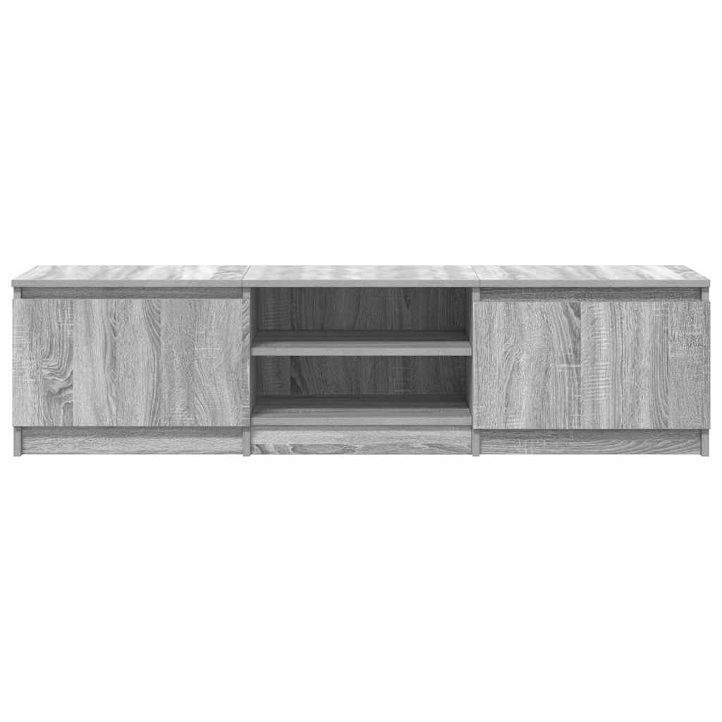 vidaXL Meuble TV Gris Sonoma 140x40x35,5 cm Aggloméré