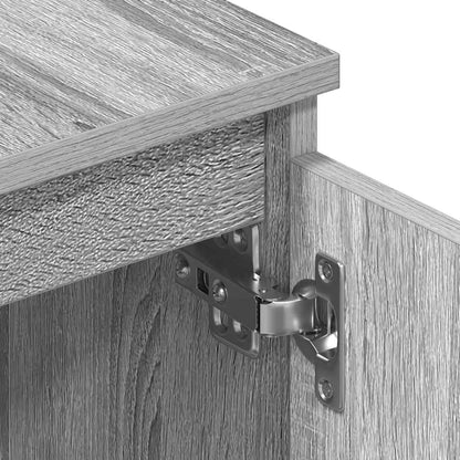 vidaXL Meuble TV Gris Sonoma 140x40x35,5 cm Aggloméré