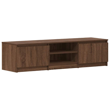 vidaXL Meuble TV marron aspect chêne 140x40x35,5 cm Aggloméré