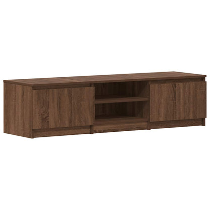 vidaXL Meuble TV marron aspect chêne 140x40x35,5 cm Aggloméré