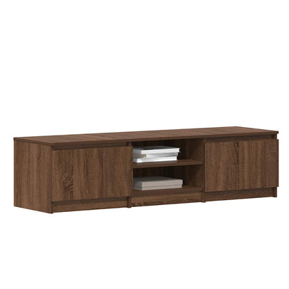 vidaXL Meuble TV marron aspect chêne 140x40x35,5 cm Aggloméré