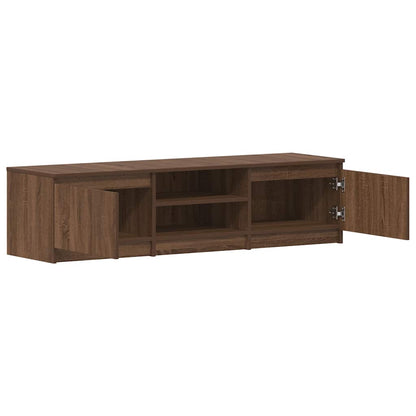 vidaXL Meuble TV marron aspect chêne 140x40x35,5 cm Aggloméré