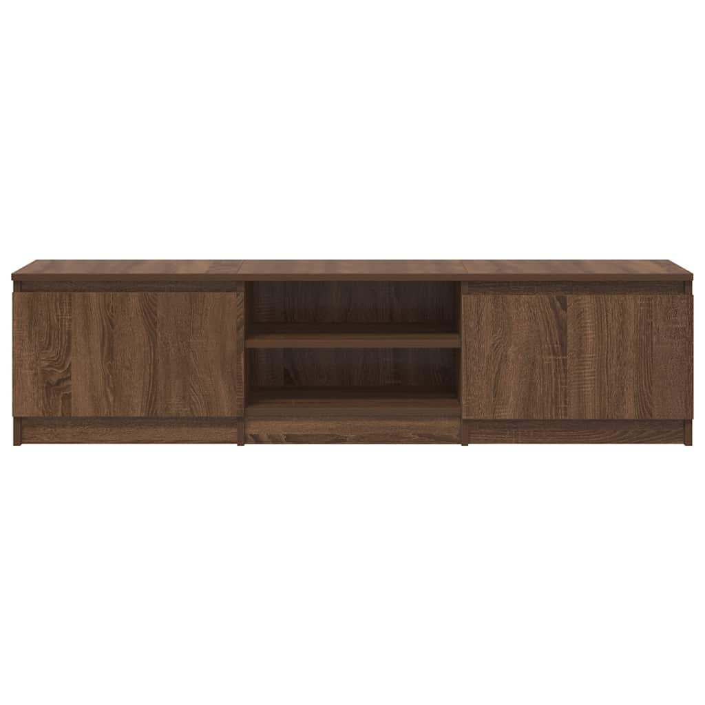 vidaXL Meuble TV marron aspect chêne 140x40x35,5 cm Aggloméré