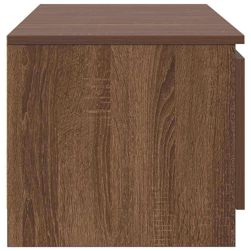 vidaXL Meuble TV marron aspect chêne 140x40x35,5 cm Aggloméré