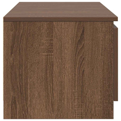 vidaXL Meuble TV marron aspect chêne 140x40x35,5 cm Aggloméré