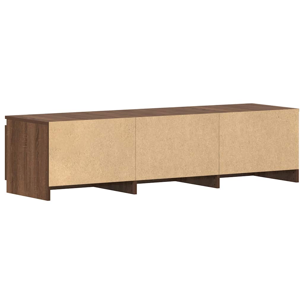 vidaXL Meuble TV marron aspect chêne 140x40x35,5 cm Aggloméré