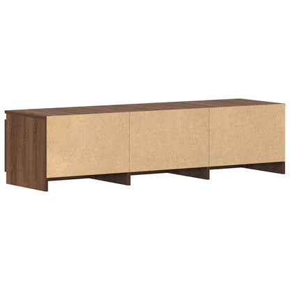 vidaXL Meuble TV marron aspect chêne 140x40x35,5 cm Aggloméré