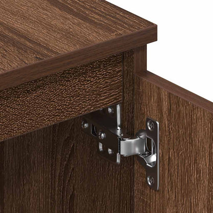 vidaXL Meuble TV marron aspect chêne 140x40x35,5 cm Aggloméré