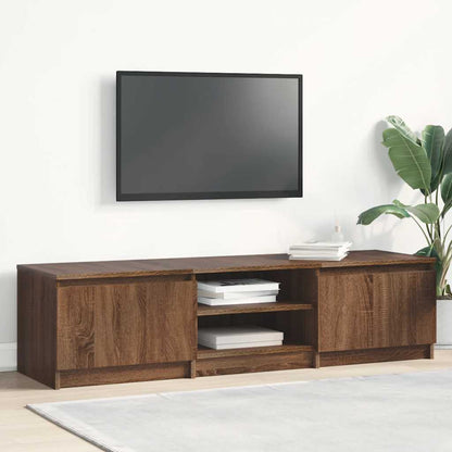 vidaXL Meuble TV marron aspect chêne 140x40x35,5 cm Aggloméré