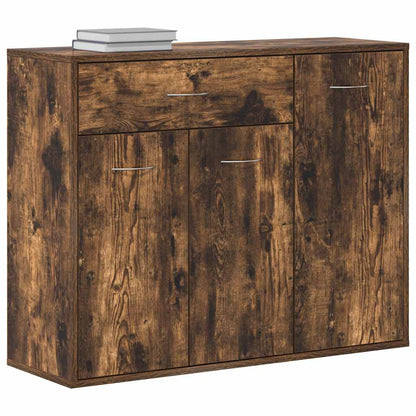 vidaXL Buffet chêne fumé 88x30x70 cm bois d'ingénierie