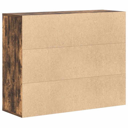 vidaXL Buffet chêne fumé 88x30x70 cm bois d'ingénierie