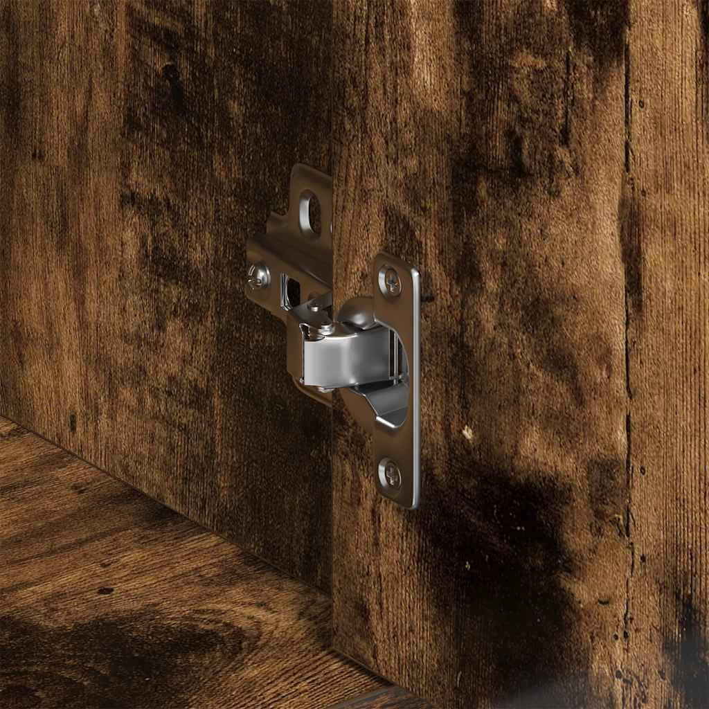 vidaXL Buffet chêne fumé 88x30x70 cm bois d'ingénierie