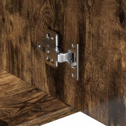 vidaXL Buffet chêne fumé 88x30x70 cm bois d'ingénierie