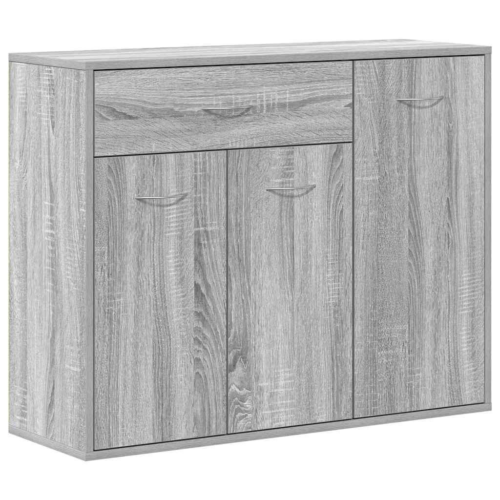 vidaXL Commode Gris Sonoma 88x30x70 cm Bois d'ingénierie