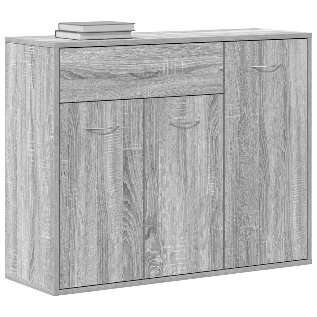 vidaXL Commode Gris Sonoma 88x30x70 cm Bois d'ingénierie