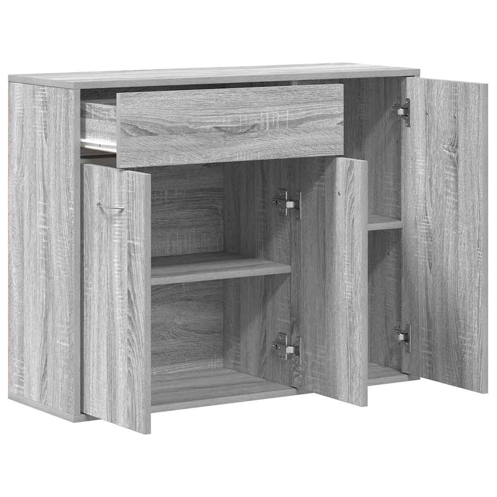 vidaXL Commode Gris Sonoma 88x30x70 cm Bois d'ingénierie