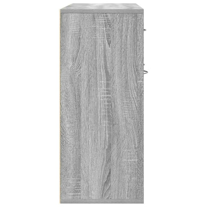 vidaXL Commode Gris Sonoma 88x30x70 cm Bois d'ingénierie
