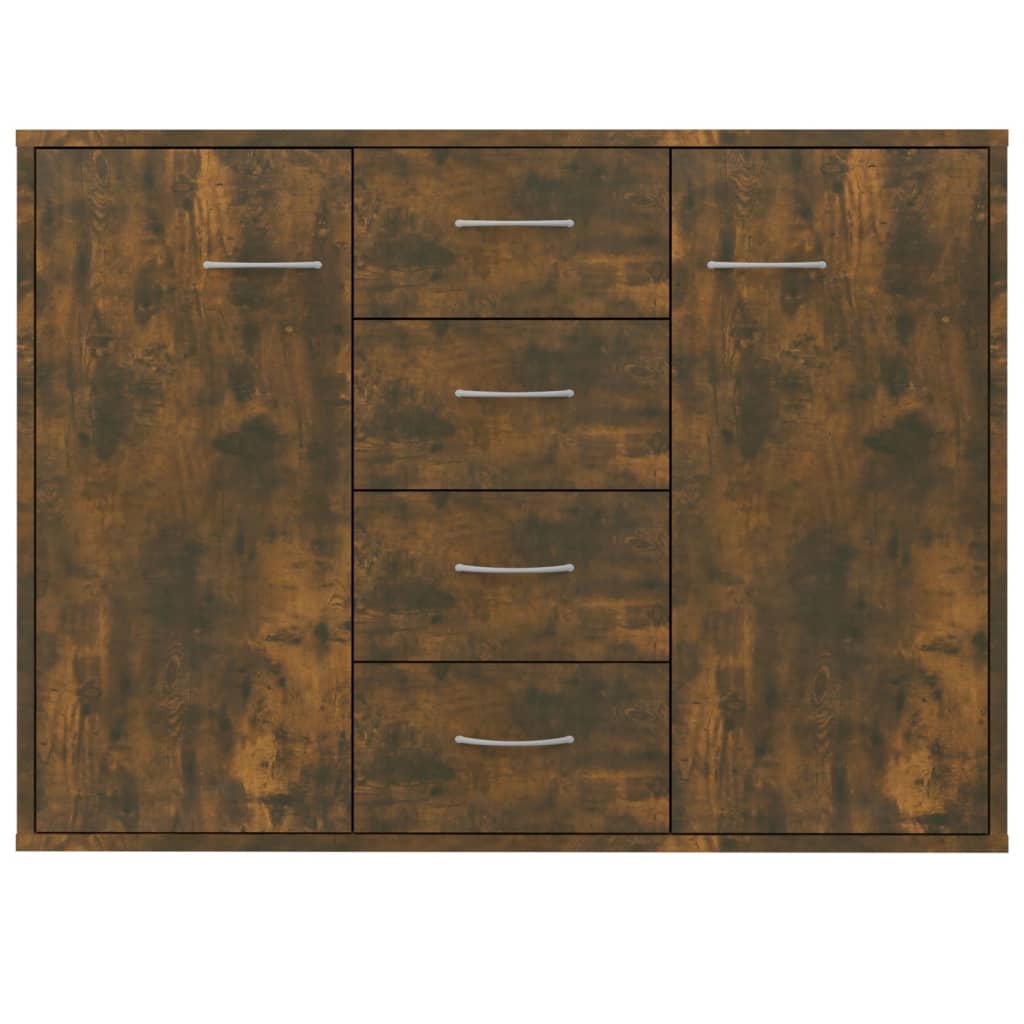 vidaXL Buffet Chêne fumé 88x30x65 cm Bois d'ingénierie