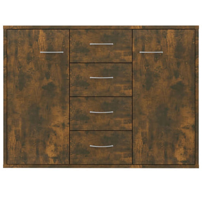 vidaXL Buffet Chêne fumé 88x30x65 cm Bois d'ingénierie