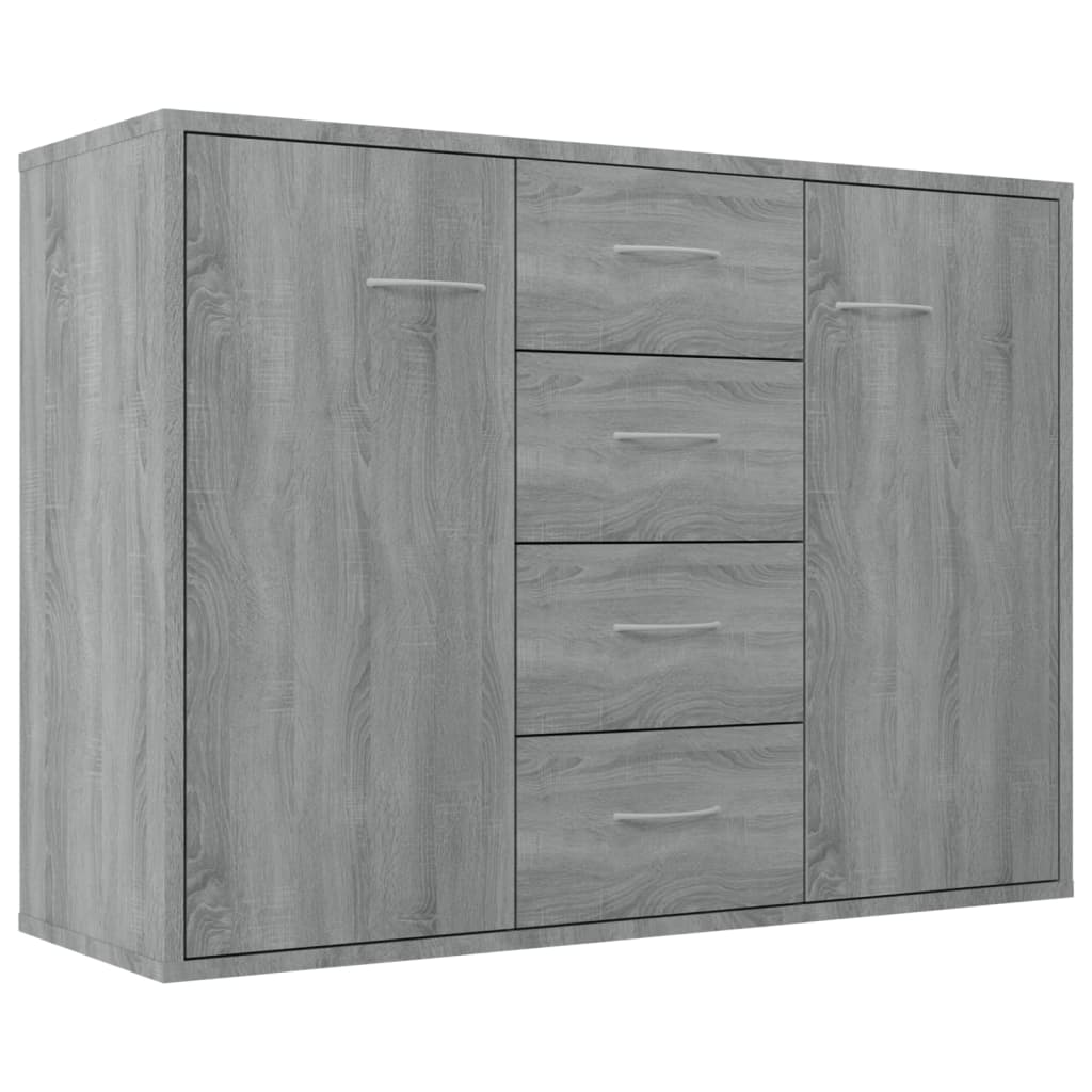 vidaXL Sideboard Grau Sonoma 88x30x65 cm Holzwerkstoff