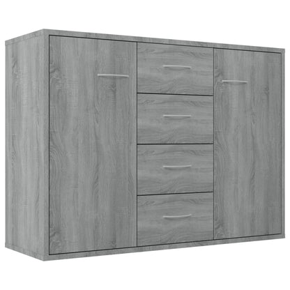 vidaXL Sideboard Grau Sonoma 88x30x65 cm Holzwerkstoff