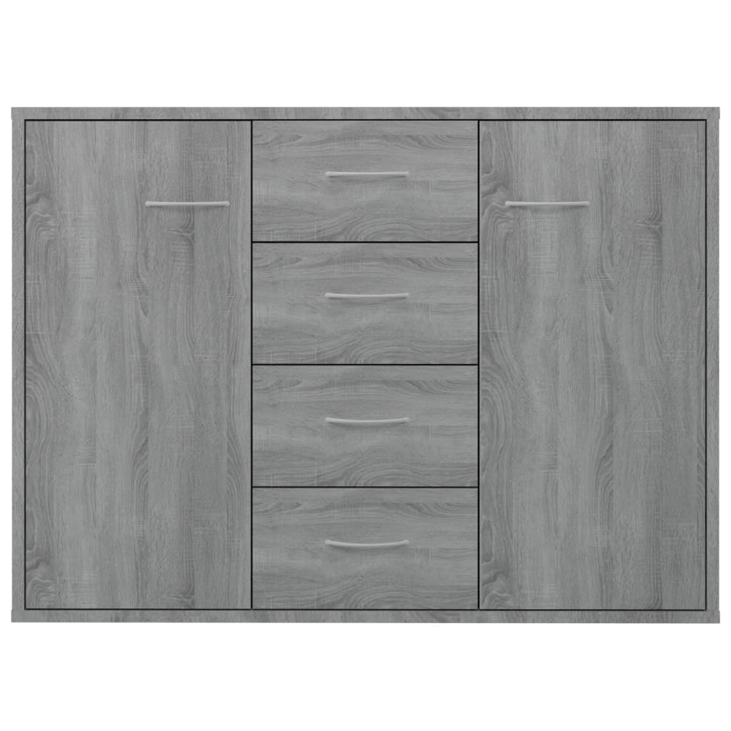 vidaXL Sideboard Grau Sonoma 88x30x65 cm Holzwerkstoff